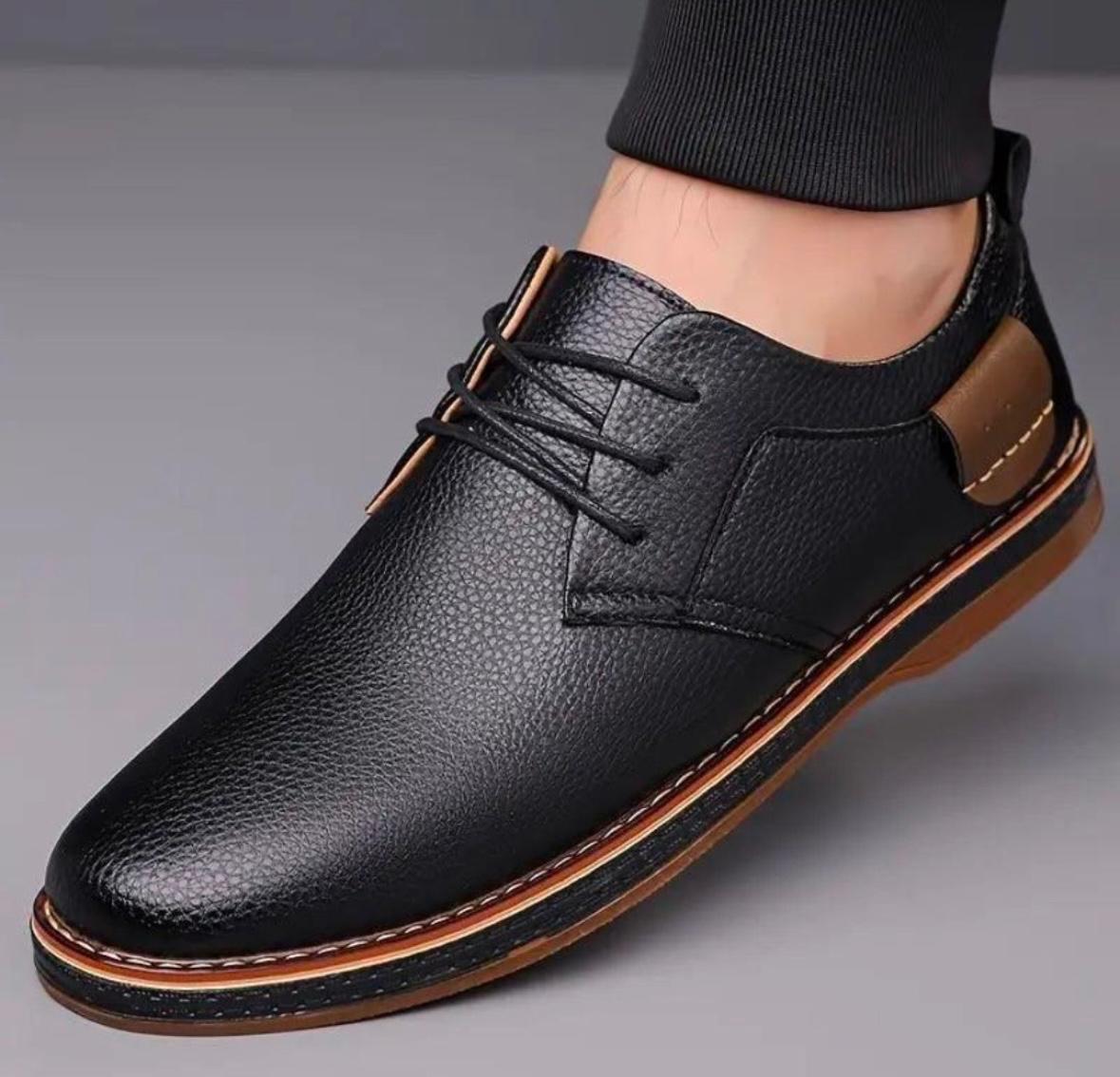 Men’s Classic Leather Oxford Shoes – Formal & Casual Wear ⭐️⭐️⭐️⭐️☆ (1096 reviews)