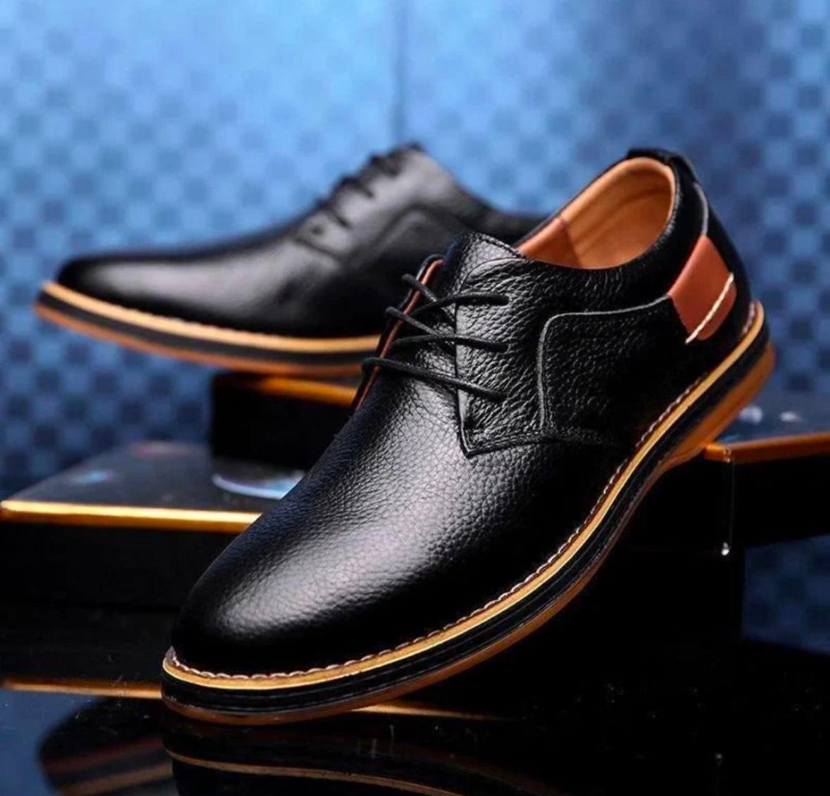 Men’s Classic Leather Oxford Shoes – Formal & Casual Wear ⭐️⭐️⭐️⭐️☆ (1096 reviews)